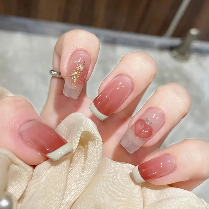 24pcs French Ballerina Detachable Pink Gradient Line Matching False Nail Full Cover Fake Nail DIY Glue Press On Nails Nail Patch
24pcs French Ballerina Detachable Pink Gradient Line Matching False Nail Full Cover Fake Nail DIY Glue Press On Nails Nail Patch
