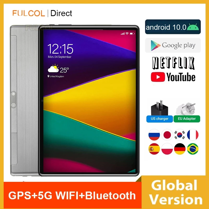 Tablet 10 inch Android 10 Tablet Pad10s Tablet PC, Deca core Processor, 8GB RAM 128/512GB ROM, Dual Camera, 5G WiFi Bluetooth
Tablet 10 inch Android 10 Tablet Pad10s Tablet PC, Deca core Processor, 8GB RAM 128/512GB ROM, Dual Camera, 5G WiFi Bluetooth