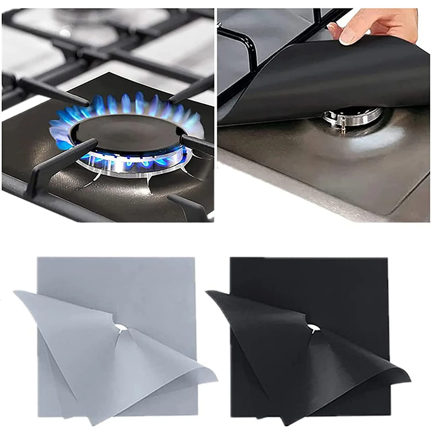 Vacclo 4 Piece Stove Cover Double Thick Reusable Nonstick Heat Resistant Gas Stove Protector Kitchen Cuttable Stove Liner
Vacclo 4 Piece Stove Cover Double Thick Reusable Nonstick Heat Resistant Gas Stove Protector Kitchen Cuttable Stove Liner