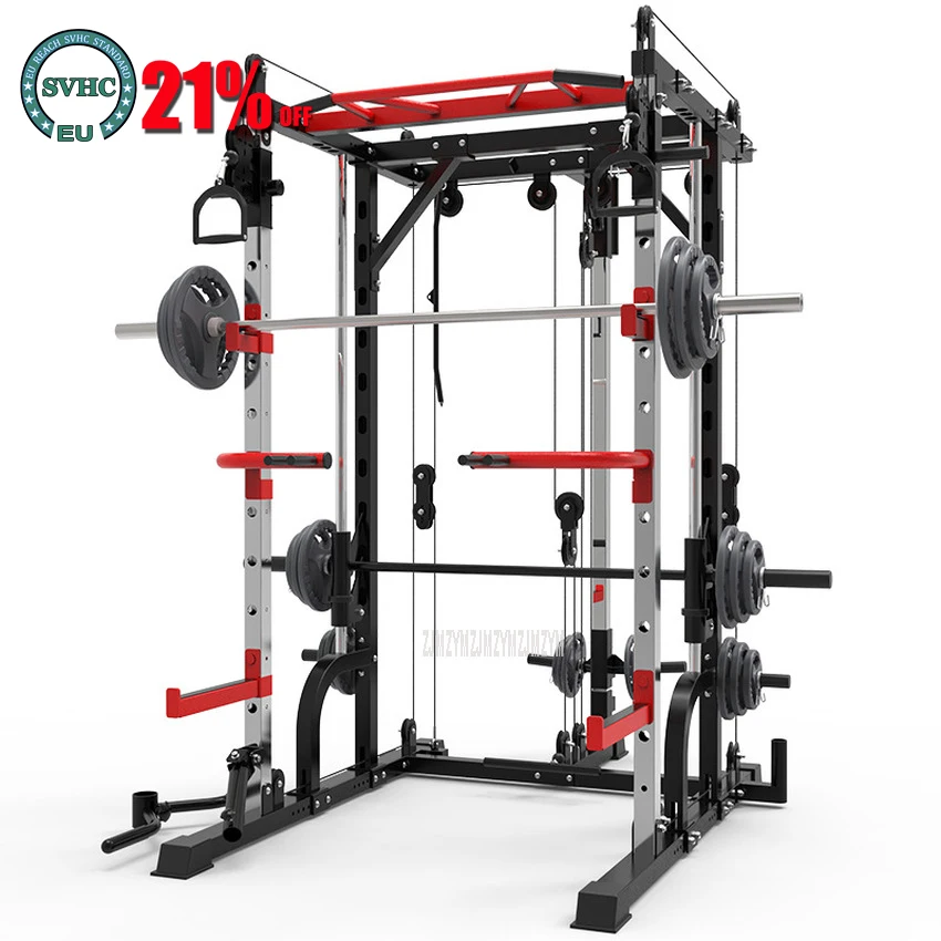 J009A Multi-functional Trainer Pulling Rope Pull Up Bar Deep Squat Barbell Training Device Gym Combination Fitness Equipment
J009A Multi-functional Trainer Pulling Rope Pull Up Bar Deep Squat Barbell Training Device Gym Combination Fitness Equipment