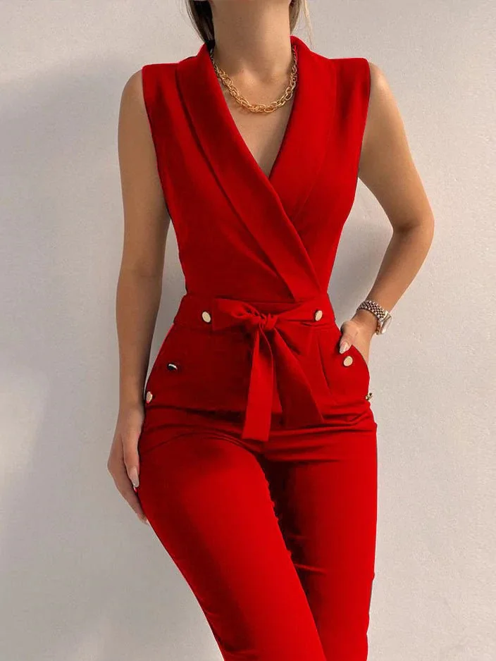 Bodysuit Elegant Office Ladies Sexy Streetwear High Wiast Belt High Wiast Jumpsuit Ins Bodycon Jumpsuit Party Overalls for Women
Bodysuit Elegant Office Ladies Sexy Streetwear High Wiast Belt High Wiast Jumpsuit Ins Bodycon Jumpsuit Party Overalls for Women