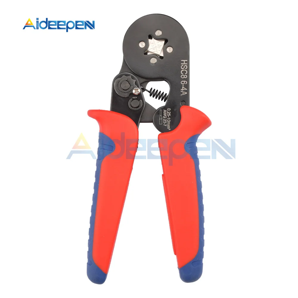 

Tubular Terminal Crimping Tools Mini Electrical Pliers HSC8-6-4A 0.25-10mm² Ratchet Wire Crimping Tool Crimper Plier Hand Clamp