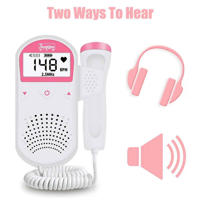Doppler Fetal Baby Monitor Doppler for Pregnant Women Home Sonar Doppler For Pregnant Doppler Detector 2.5MHz No Radiation 
Doppler Fetal Baby Monitor Doppler for Pregnant Women Home Sonar Doppler For Pregnant Doppler Detector 2.5MHz No Radiation