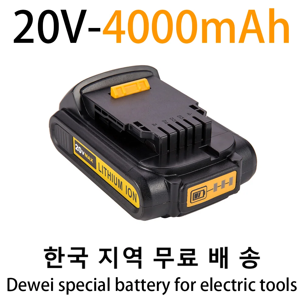 New and new replacement portable rechargeable lithium ion battery, 20V, 4000 MAH, suitable for power tool DeWalt, dcb201
New and new replacement portable rechargeable lithium ion battery, 20V, 4000 MAH, suitable for power tool DeWalt, dcb201