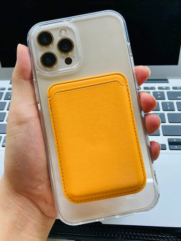 For Magsafe Magnetic Leather Card Holder For iPhone 13 12 11 Pro Max Mini Adsorption Card Wallet Bag For iPhone Card Cover
For Magsafe Magnetic Leather Card Holder For iPhone 13 12 11 Pro Max Mini Adsorption Card Wallet Bag For iPhone Card Cover