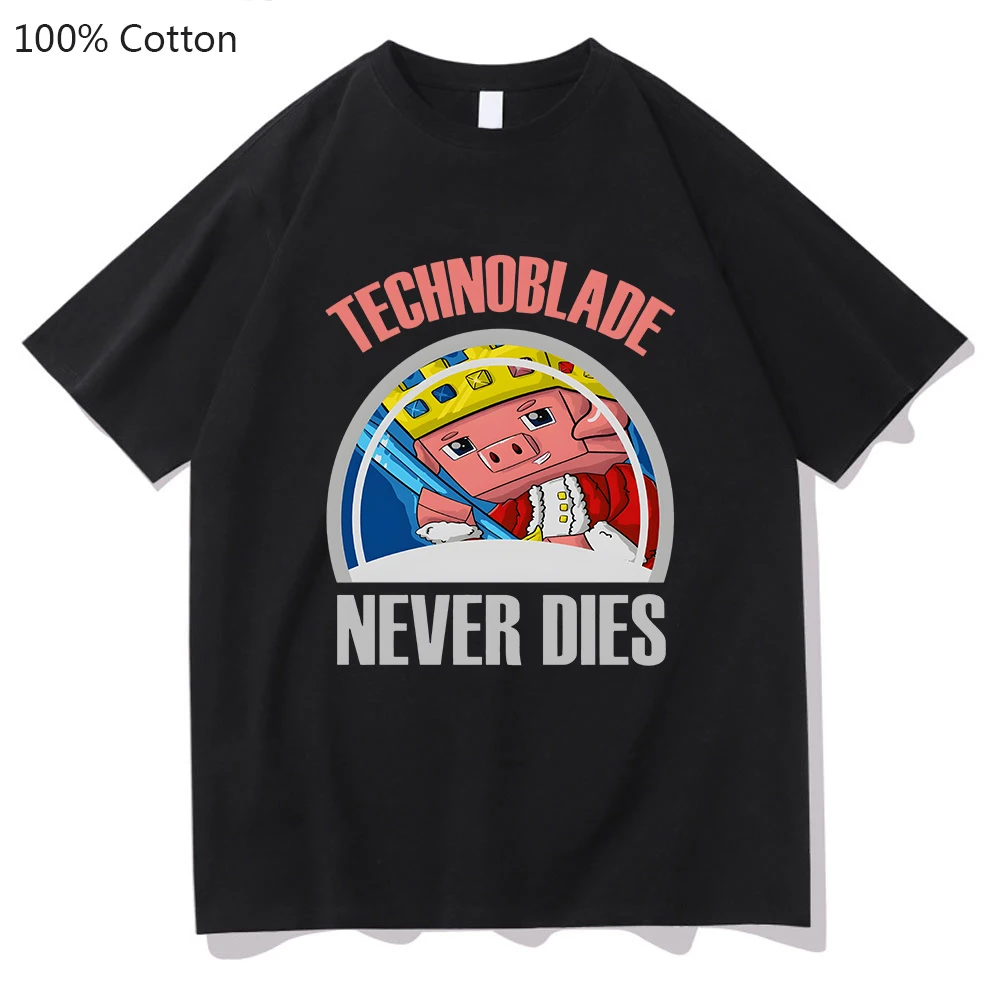 Technoblade Never Dies T-shirt Dream Smp Hot Game Print Tshirt Women/Men Oversized Tee-shirt Kawaii Cartoon Graphic Streetwear
Technoblade Never Dies T-shirt Dream Smp Hot Game Print Tshirt Women/Men Oversized Tee-shirt Kawaii Cartoon Graphic Streetwear