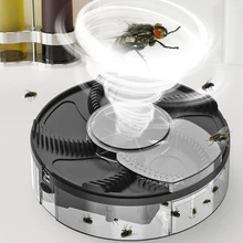 Electric Fly Trap 1200mAh Automatic Flycatcher Rotation Pest Catcher Indoor Insect Reject Control Catcher Kitchen Garden Home