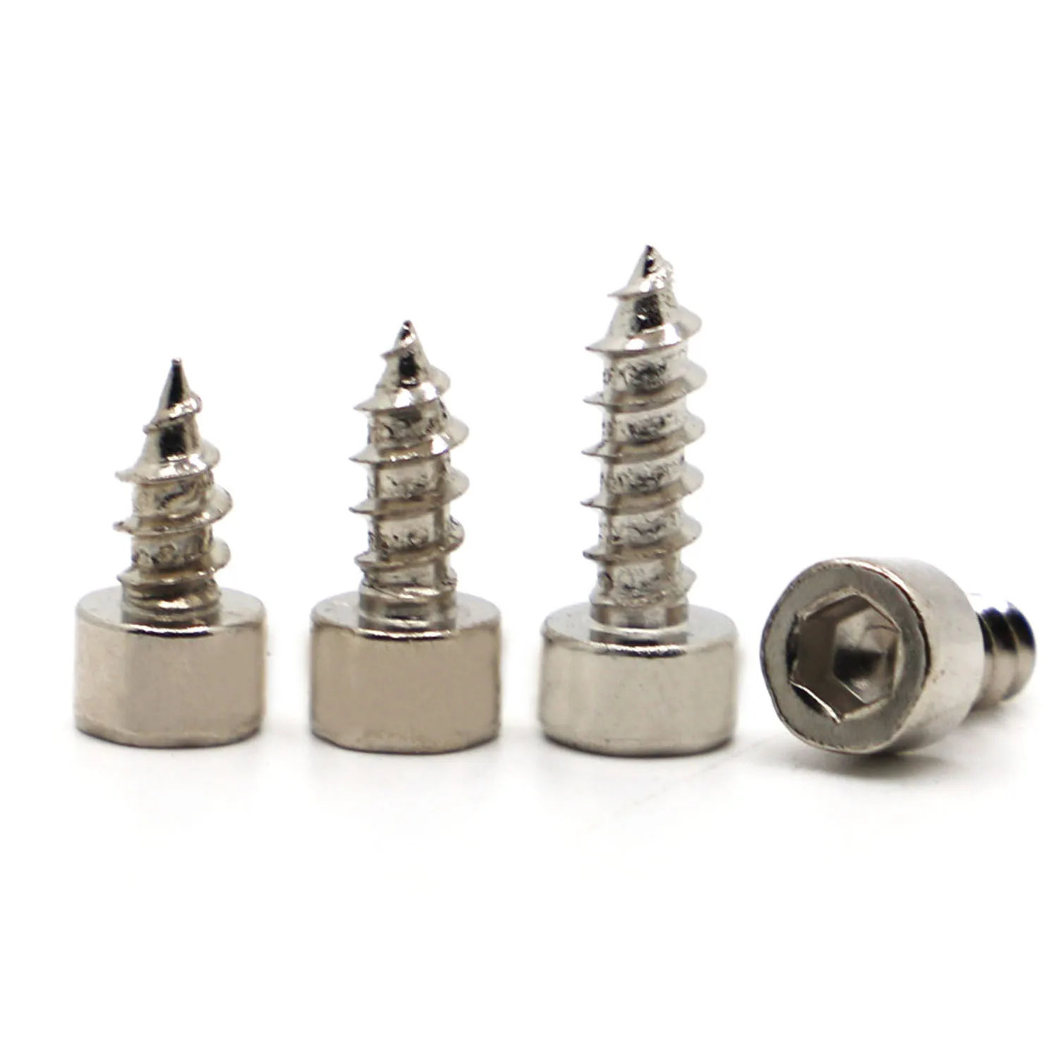 

10-50pcs Nickel Plated Carbon Steel Allen Hex Hexagon Socket Cap Head Self Tapping Wood Screw M2 M2.6 M3 M3.5 M4 M5 M6