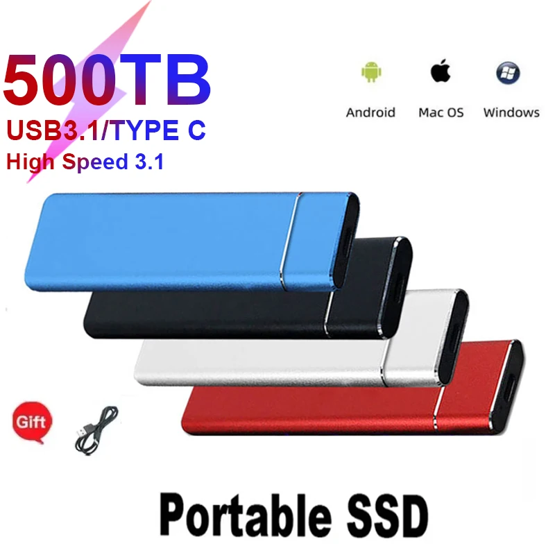 2023 New Portable SSD Type-C USB3.1 2TB External Mobile Solid State Drive 8TB High Speed 1TB Hard Drive For Laptop Mass Storage
2023 New Portable SSD Type-C USB3.1 2TB External Mobile Solid State Drive 8TB High Speed 1TB Hard Drive For Laptop Mass Storage
