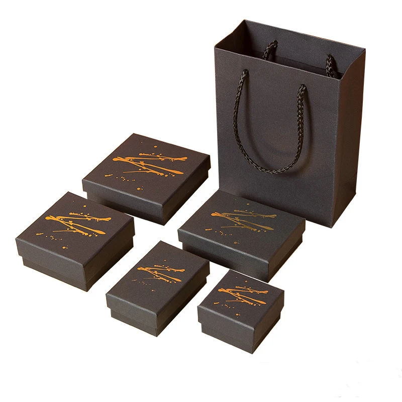 50pcs Black Cardboard Jewelry Boxes Gifts Present Storage Display Case Gold Print Necklaces Bracelets Earrings Rings Packaging
50pcs Black Cardboard Jewelry Boxes Gifts Present Storage Display Case Gold Print Necklaces Bracelets Earrings Rings Packaging