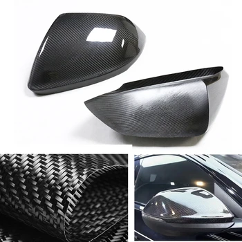 Real Carbon Fiber Mirror Cover For Lamborghini Urus 2018  Car Exterior Side Rear View Caps Rearview Reverse Case Shell Add On