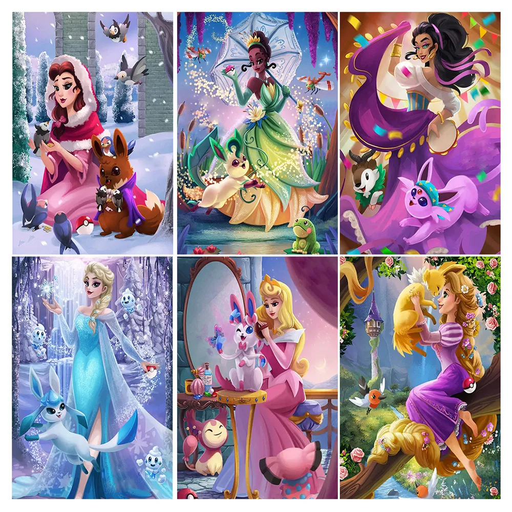 Diamond Painting Disney Cross Stitch Set 5D DIY Fairytale Princess and Elf Diamond Embroidered Mosaic Decorative Painting
Diamond Painting Disney Cross Stitch Set 5D DIY Fairytale Princess and Elf Diamond Embroidered Mosaic Decorative Painting