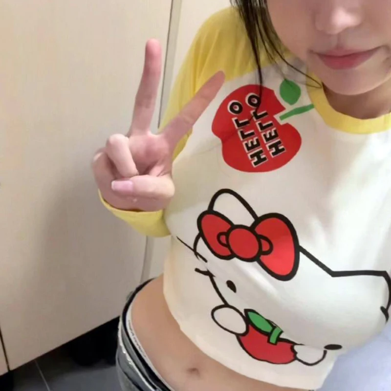 Аниме Hellokittys Kawaii Sanrio с длинными рукавами мультфильм милый Y2K Спайс девушки Ретро Уютный Топ милый подарок на день рождения
Аниме Hellokittys Kawaii Sanrio с длинными рукавами мультфильм милый Y2K Спайс девушки Ретро Уютный Топ милый подарок на день рождения