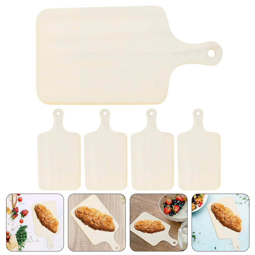 5 Pcs DIY Tray Fruit Serving Children Craft Wood Breadboard Wooden Trays Household Toy Mini Loaf Pan Cutting Boards Kitchen
5 Pcs DIY Tray Fruit Serving Children Craft Wood Breadboard Wooden Trays Household Toy Mini Loaf Pan Cutting Boards Kitchen