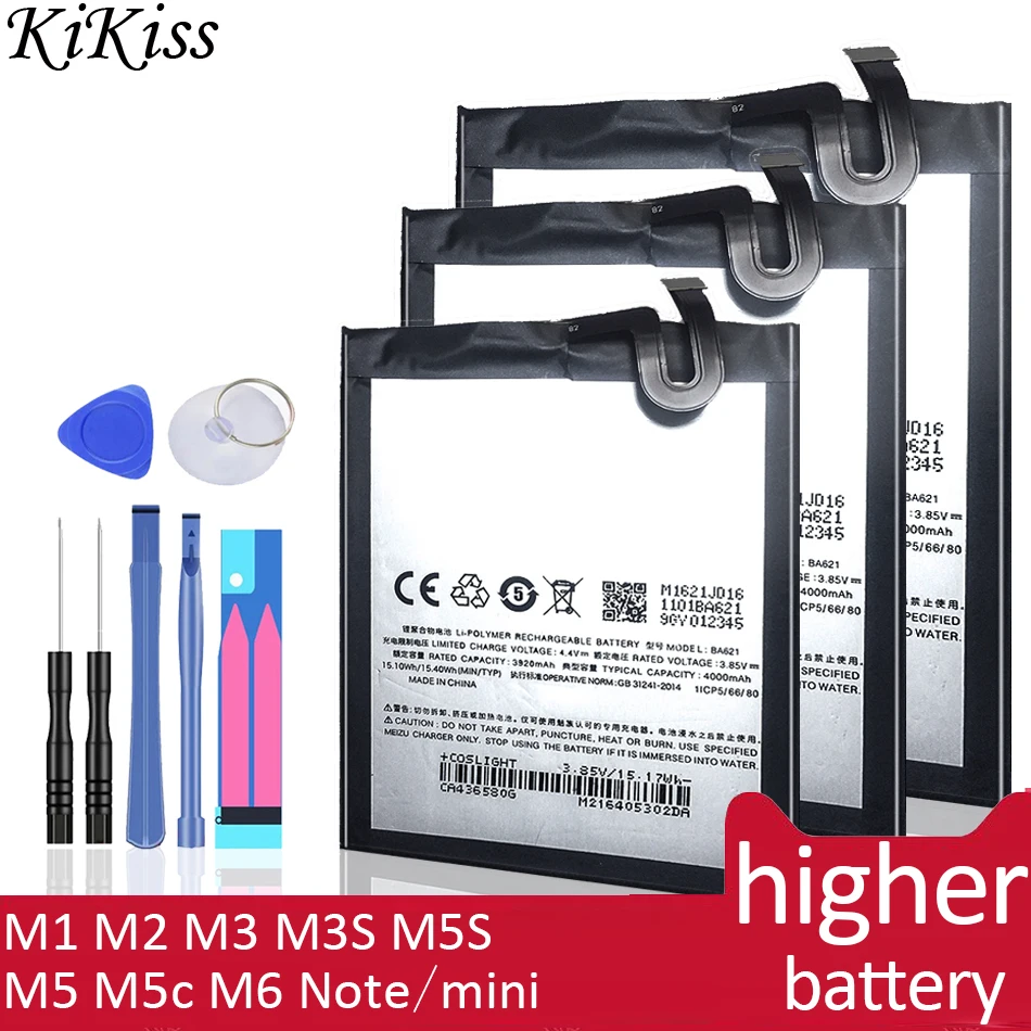 Аккумулятор для Meizu 5S 5C M5S M612Q M612h M612M M1 M2 M3 M3S M5 M5c M6 Note
Аккумулятор для Meizu 5S 5C M5S M612Q M612h M612M M1 M2 M3 M3S M5 M5c M6 Note