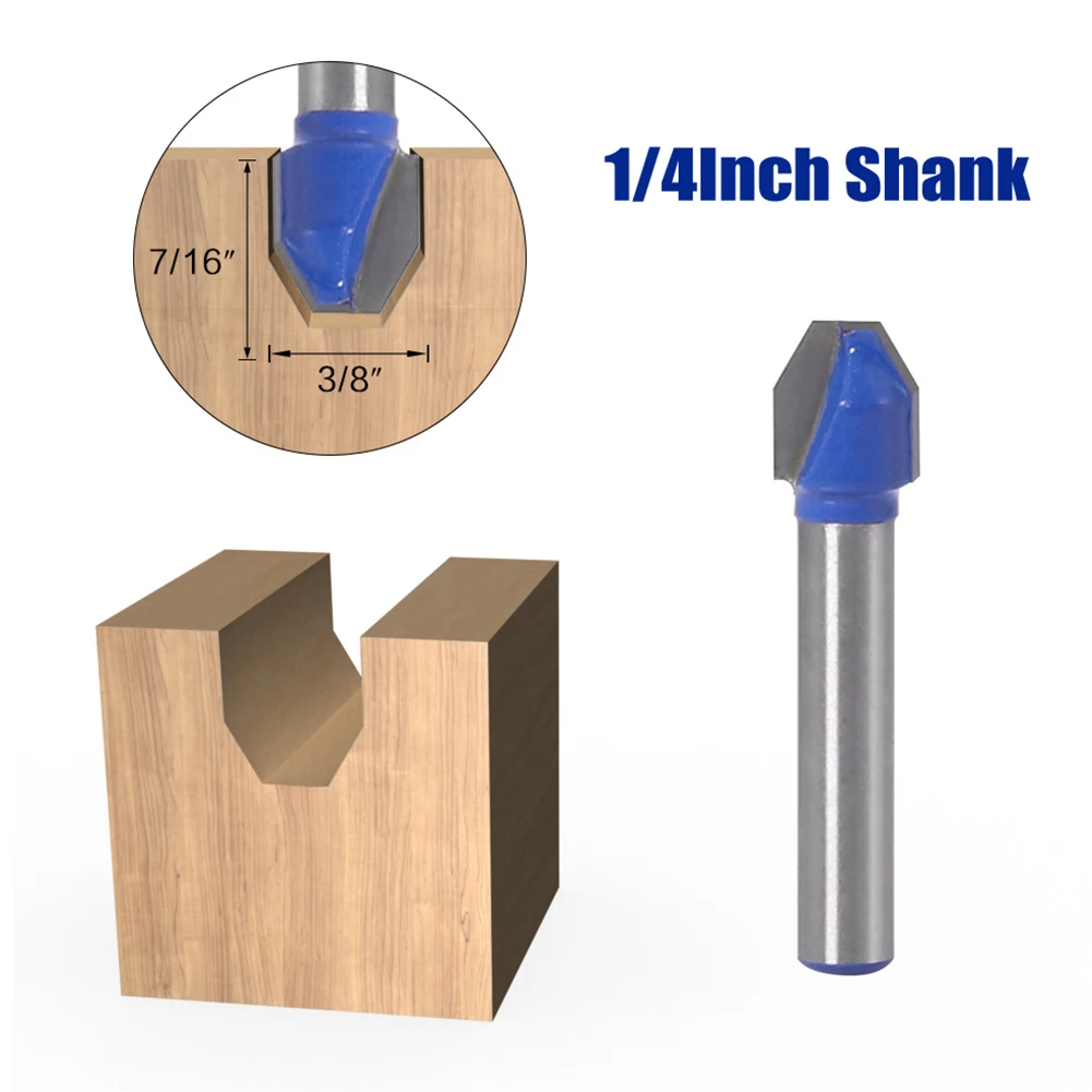V-shaped Flat Head Chamfer Router Bit 60 Degree Milling Cutter For Grooving Scraping Wood Acrylic MDF PVC Woodworking Tool
V-shaped Flat Head Chamfer Router Bit 60 Degree Milling Cutter For Grooving Scraping Wood Acrylic MDF PVC Woodworking Tool