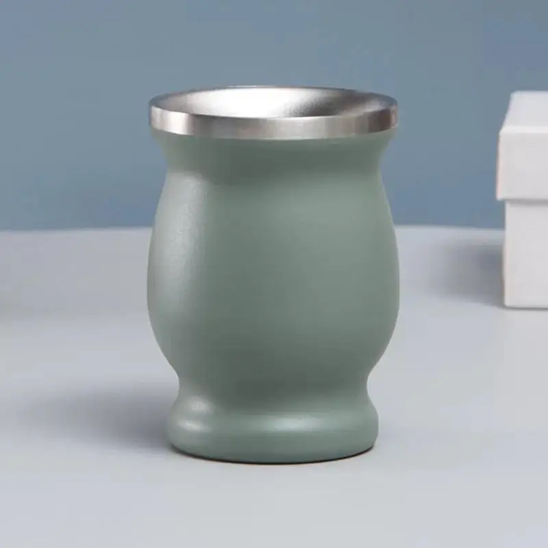 230 мл Mate Cup Bombilla Yerba Mate Gourd, чайная чашка из нержавеющей стали с фотоизоляцией, антиожоговая чашка для чая
230 мл Mate Cup Bombilla Yerba Mate Gourd, чайная чашка из нержавеющей стали с фотоизоляцией, антиожоговая чашка для чая
