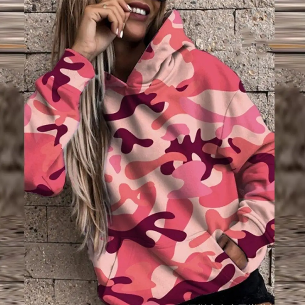 Women Hoodie Warm Personalized Long Sleeve Printing Hooded Camouflage Hoodie for Daily Wear
Women Hoodie Warm Personalized Long Sleeve Printing Hooded Camouflage Hoodie for Daily Wear