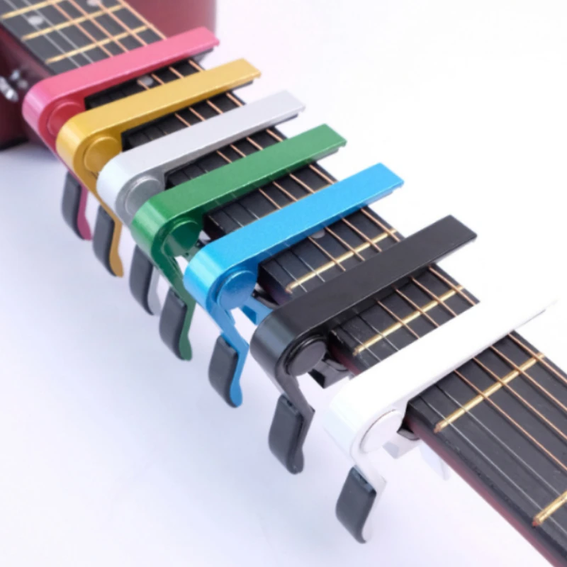 

Acoustic Guitar Transpose Clip Ukulele Musical Instrument Accessories Gadget Multicolor Portable Metal Crimping Type Universal