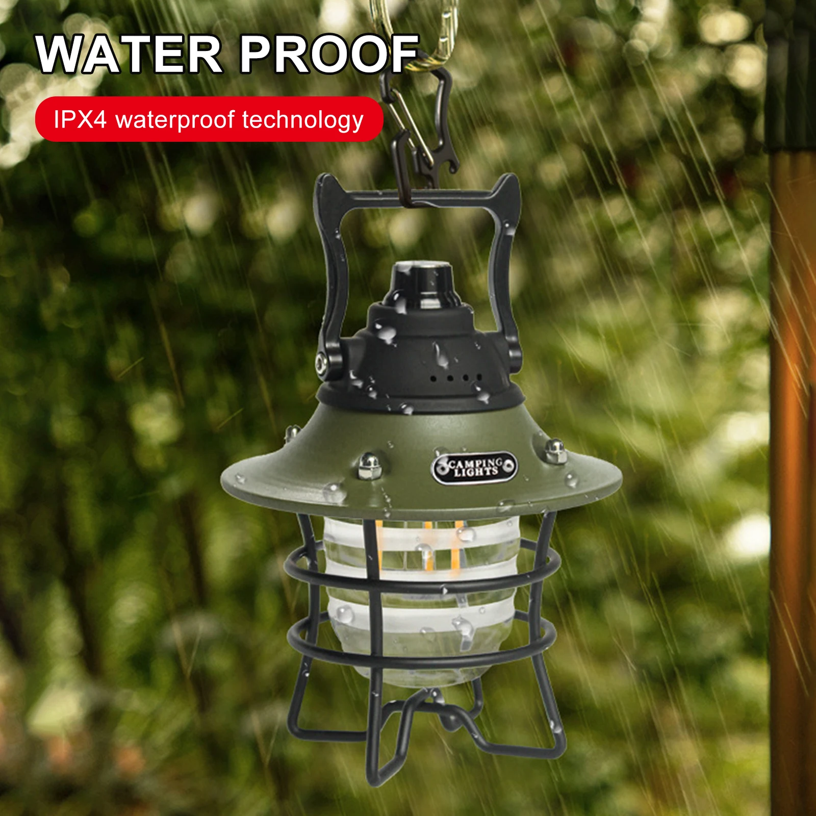 Винтажный металлический уличный фонарик, перезаряжаемая Рабочая лампа, подвесной ночсветильник с 360 освещением, портативный для чрезвычай... 
Винтажный металлический уличный фонарик, перезаряжаемая Рабочая лампа, подвесной ночсветильник с 360 освещением, портативный для чрезвычай...