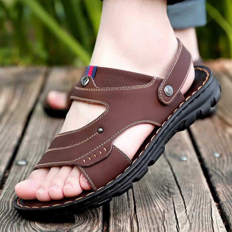 Leather Summer Men's Sandals Shoes for Men Sandals Outdoor Man Shoe Handmade Classic Male Beach Sandalias Sandal Slides
Leather Summer Men's Sandals Shoes for Men Sandals Outdoor Man Shoe Handmade Classic Male Beach Sandalias Sandal Slides
