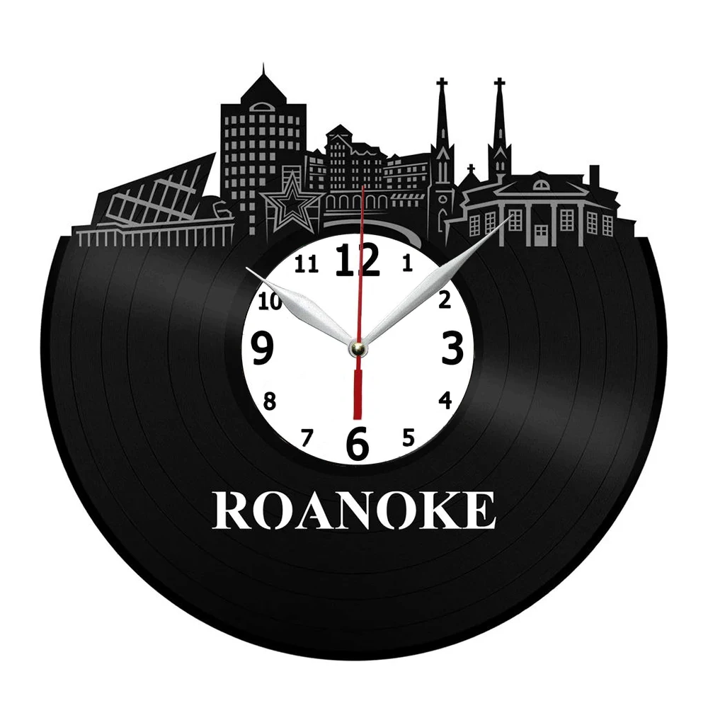 Roanoke, VA Vinyl Wall Art Clock Handmade Gift for Kitchen, Office, Bedroom Modern Wall Poster
Roanoke, VA Vinyl Wall Art Clock Handmade Gift for Kitchen, Office, Bedroom Modern Wall Poster