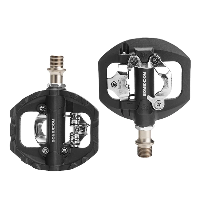 ROCKBROS MTB Mountain Bike Pedals Dual Function Flat And SPD Pedal Sealed Bearing Bicycle Pedals For Trekking Touring City Bike
ROCKBROS MTB Mountain Bike Pedals Dual Function Flat And SPD Pedal Sealed Bearing Bicycle Pedals For Trekking Touring City Bike