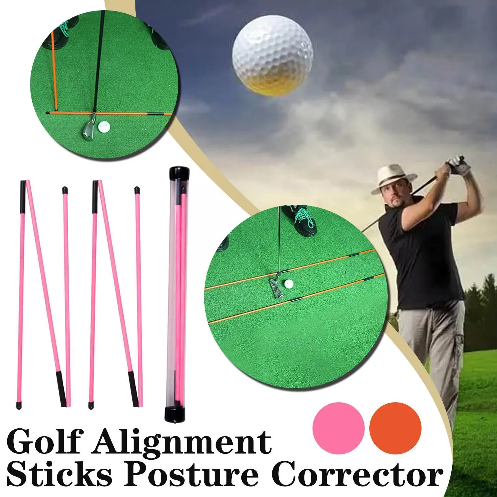 1pc Golf Putting Training Aids Golf Alignment Sticks Collapsible Golf Practice Rods For Aiming Putting Full Swing Trainer O8A4
1pc Golf Putting Training Aids Golf Alignment Sticks Collapsible Golf Practice Rods For Aiming Putting Full Swing Trainer O8A4