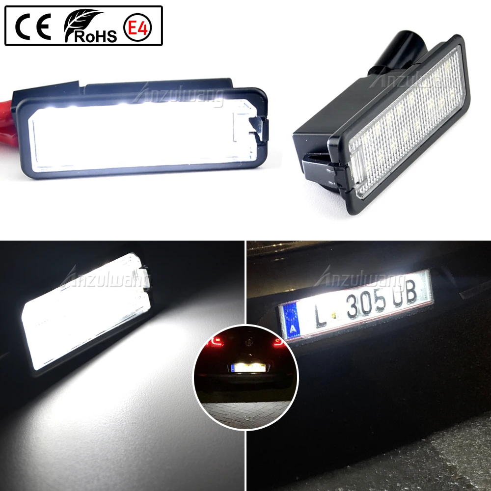 2 Pcs Car LED License Plate Lights 12V Working Lamp Replacement Car Light For VW GOLF 4 5 6 7 6R Passat B6 Lupo Scirocco Polo
2 Pcs Car LED License Plate Lights 12V Working Lamp Replacement Car Light For VW GOLF 4 5 6 7 6R Passat B6 Lupo Scirocco Polo
