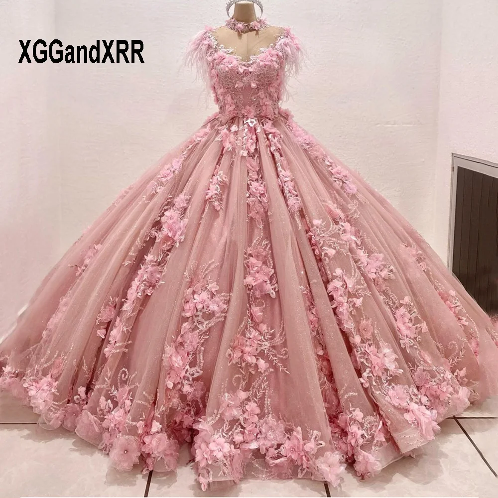 Amazing Pink Quinceanrea Dresses 2023 Luxury High Neck Applique 3D Flower Ball Gown Prom Dress Sweet 15 16 Princess Pageant Gala
Amazing Pink Quinceanrea Dresses 2023 Luxury High Neck Applique 3D Flower Ball Gown Prom Dress Sweet 15 16 Princess Pageant Gala