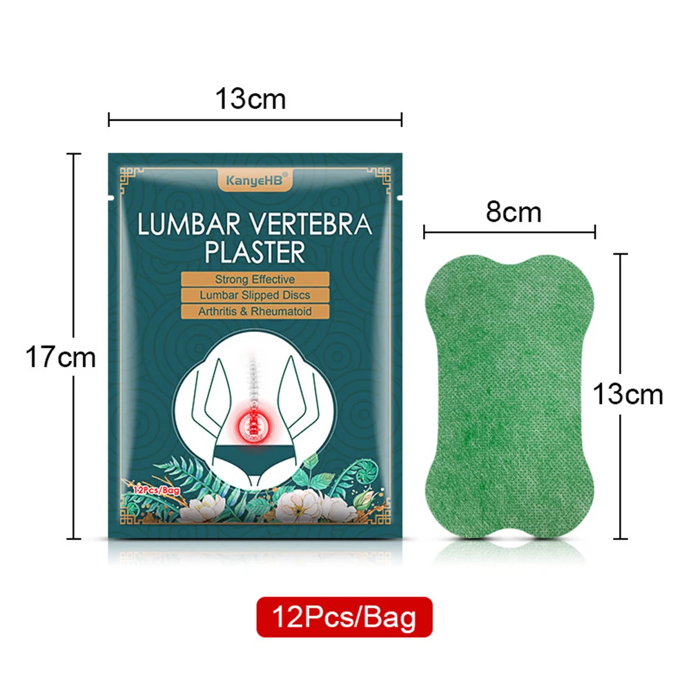 12Pcs Lumbar Vertebra Patchs Pain Relief Moxa Stick Moxibustion Self-heating Paste Neck Knee Natural Wormwood Plasters Body Care
12Pcs Lumbar Vertebra Patchs Pain Relief Moxa Stick Moxibustion Self-heating Paste Neck Knee Natural Wormwood Plasters Body Care