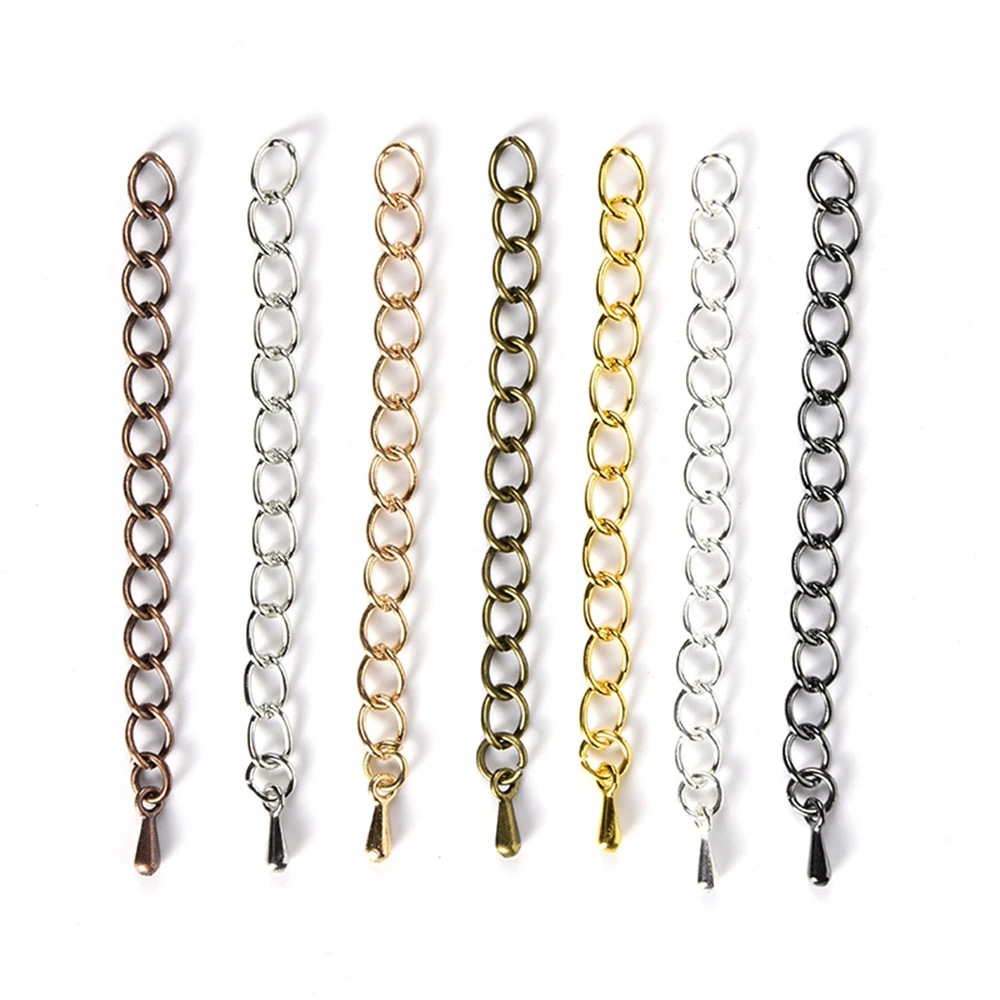 20pcs/lot 50-70mm Necklace Extension Chain Bulk Bracelet Extended Chains Tail Connector For DIY Jewelry Making Findings Supplies
20pcs/lot 50-70mm Necklace Extension Chain Bulk Bracelet Extended Chains Tail Connector For DIY Jewelry Making Findings Supplies
