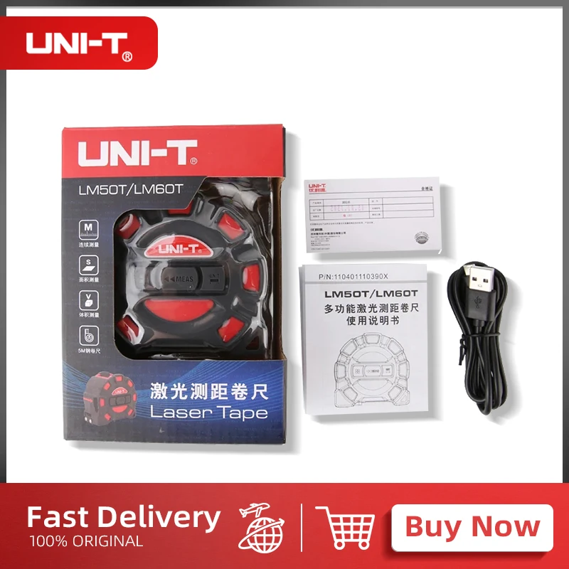 UNI-TLM50T LM60T 50M 60M laser tape measure digital electronic ruler roulette meter LCD display telescopic measuring tool
UNI-TLM50T LM60T 50M 60M laser tape measure digital electronic ruler roulette meter LCD display telescopic measuring tool