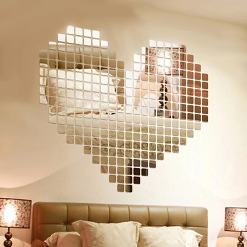 100 Pieces/set Plastic DIY Self-adhesive Tile 3D Mirror Wall Stickers Decal Mosaic Effect for Living Room Decorations
100 Pieces/set Plastic DIY Self-adhesive Tile 3D Mirror Wall Stickers Decal Mosaic Effect for Living Room Decorations