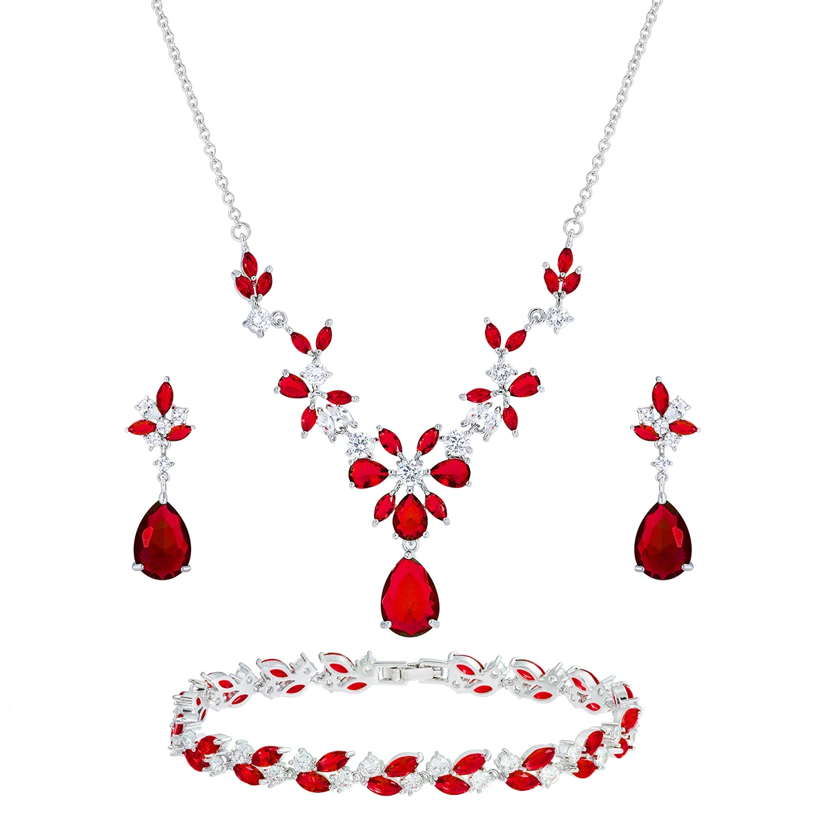 WEIMANJINGDIAN Brand New Arrival 5 Colors Available Cubic Zirconia Necklace Bracelet and Earrings Wedding Bridal Jewelry Sets
WEIMANJINGDIAN Brand New Arrival 5 Colors Available Cubic Zirconia Necklace Bracelet and Earrings Wedding Bridal Jewelry Sets