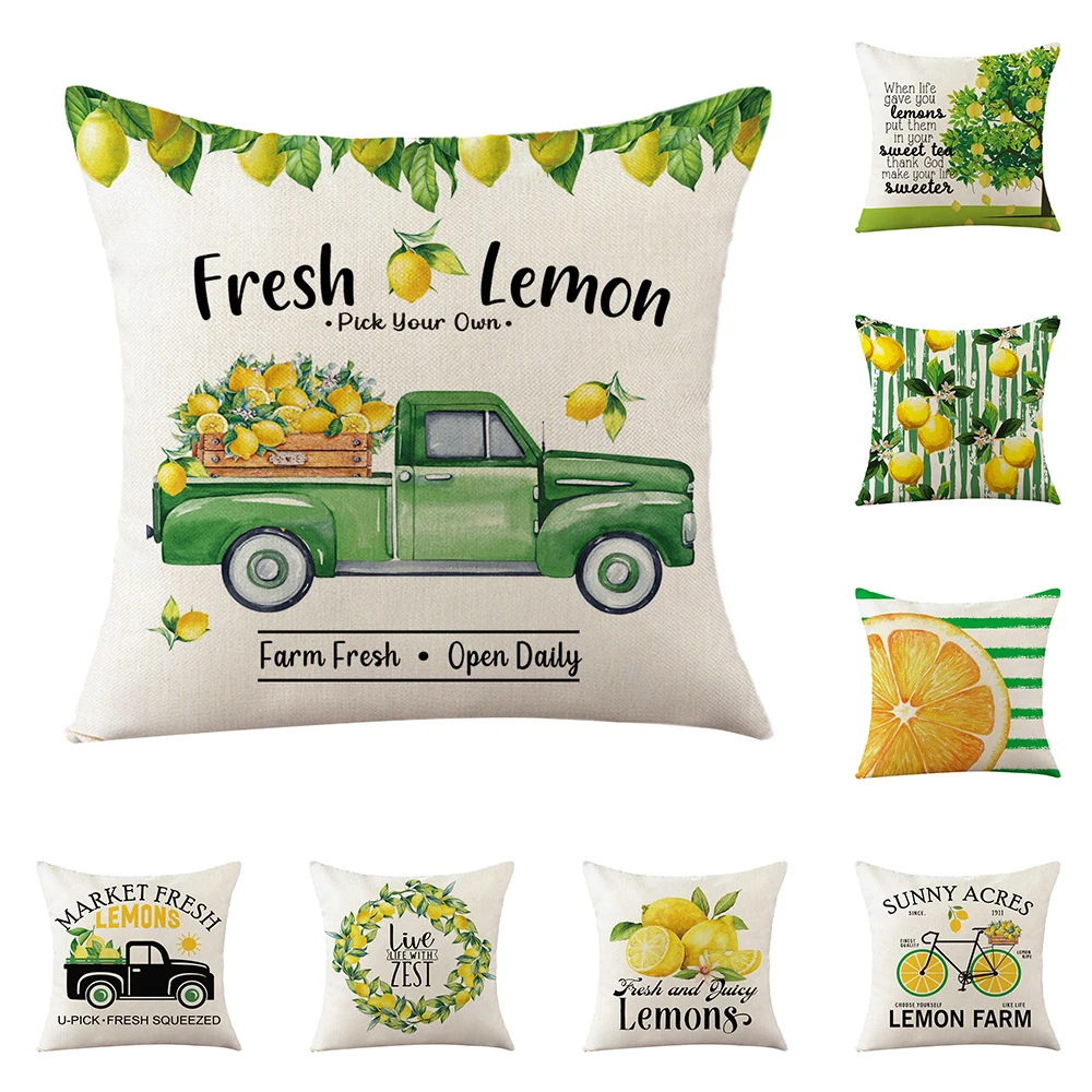Fresh Lemon Decorative Cushion Cover Green Farm Office Sofa Pillow Case Nordic Style Home Decor Throw Pillow Cover 45x45cm
Fresh Lemon Decorative Cushion Cover Green Farm Office Sofa Pillow Case Nordic Style Home Decor Throw Pillow Cover 45x45cm
