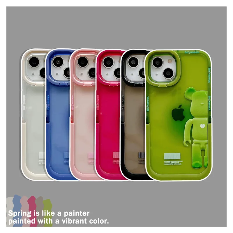 Double Bracket Fashion Cartoon Cool Bear Case Cover for IPhone 11 12 13 Pro X XR XS Max Shockproof Phone Case IPhone 13 Case
Double Bracket Fashion Cartoon Cool Bear Case Cover for IPhone 11 12 13 Pro X XR XS Max Shockproof Phone Case IPhone 13 Case