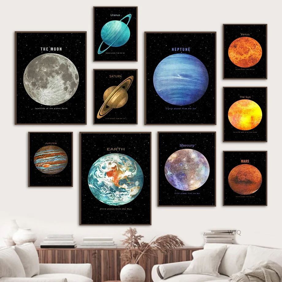 Earth Moon Mercury Mars Uranus Neptune Wall Art Canvas Painting Nordic Posters And Prints Wall Pictures For Living Room Decor
Earth Moon Mercury Mars Uranus Neptune Wall Art Canvas Painting Nordic Posters And Prints Wall Pictures For Living Room Decor