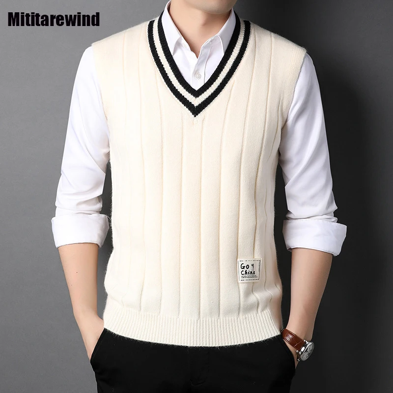 Мужской трикотажный жилет, повседневный жилет с V-образным вырезом, 4 цвета
Мужской трикотажный жилет, повседневный жилет с V-образным вырезом, 4 цвета