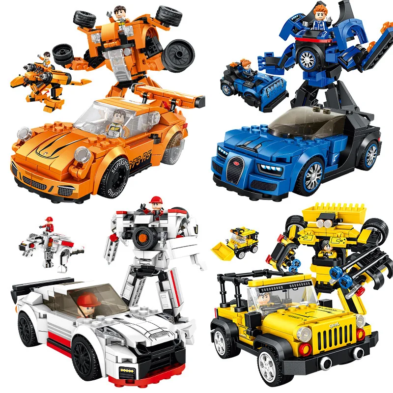 Pan Luo Si Compatible with Lego Racing Series Transformation Robot Puzzle Small Particles Assembled Building Block Toys kids
Pan Luo Si Compatible with Lego Racing Series Transformation Robot Puzzle Small Particles Assembled Building Block Toys kids