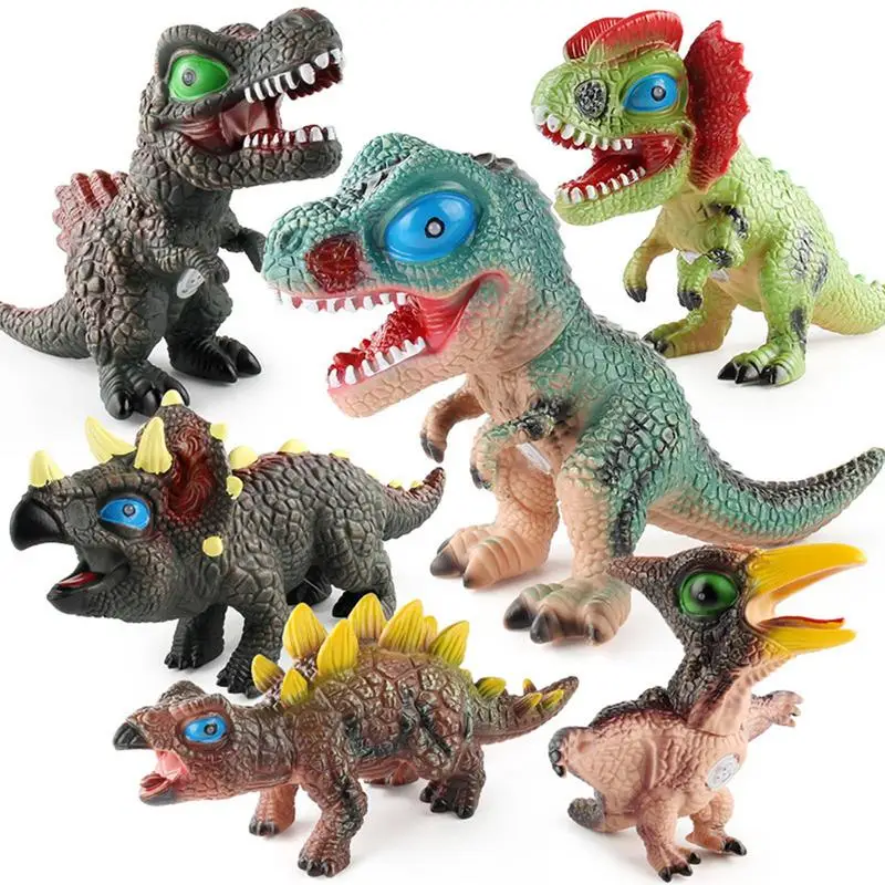 

Soft Dinosaur Toys Artificial Vocal Boys Dinosaur Model Toys Stimulation Dinosaur Toy Soft Dinosaur Model With Gleamy Eyes