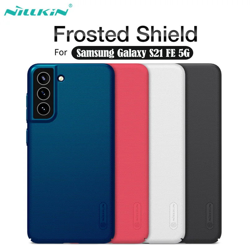 

For Samsung Galaxy S21 FE 5G Case Nillkin Super Frosted Shield Hard PC Protector Back Cover For Samsung S21 Ultra S21 Plus 5G