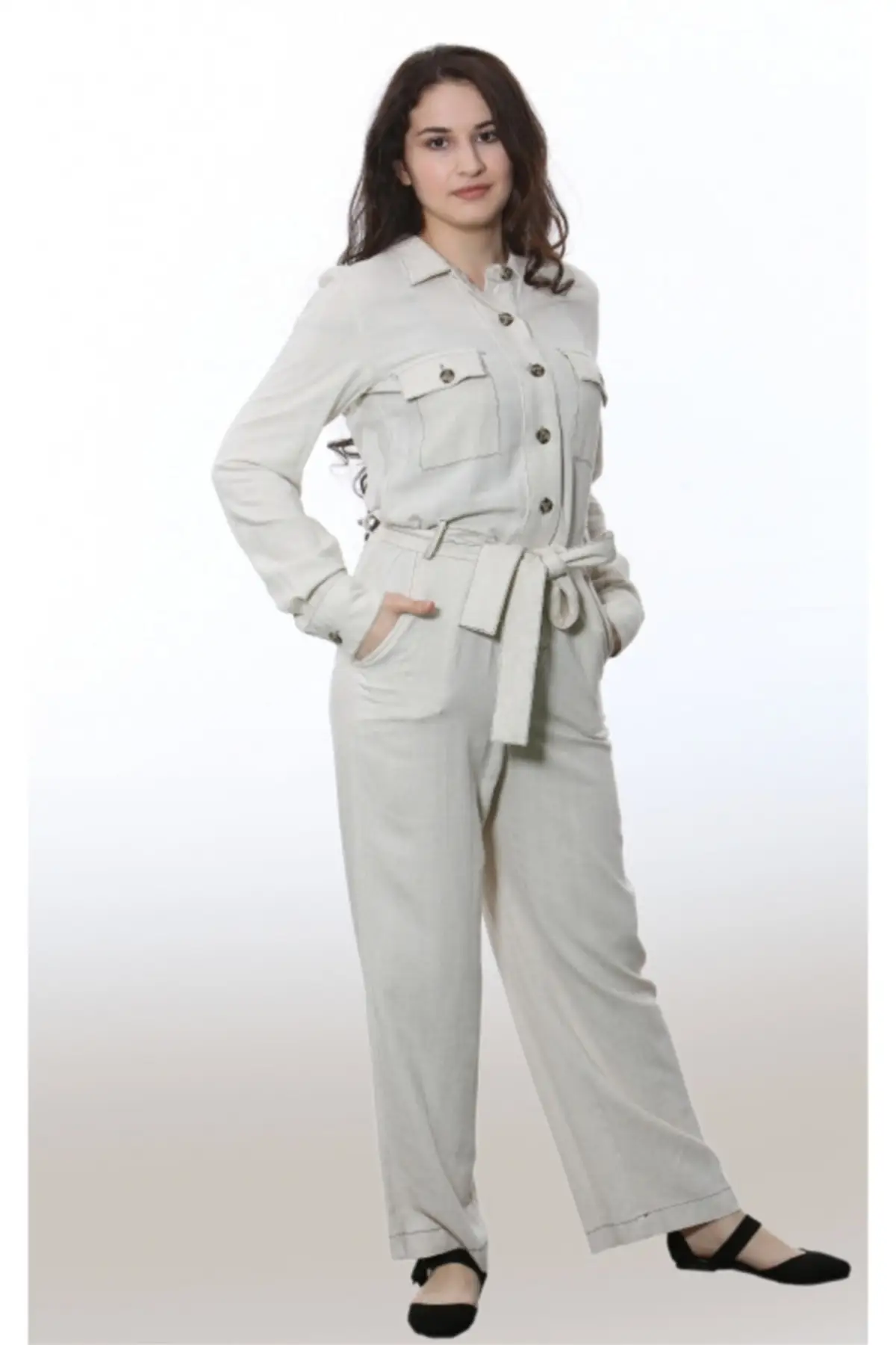 Women's Overalls Beige Shirt Collar Linen Jumpsuit With Pocket Hot Casual Fashion Sleeveless Baggy Trousers Overalls
Women's Overalls Beige Shirt Collar Linen Jumpsuit With Pocket Hot Casual Fashion Sleeveless Baggy Trousers Overalls
