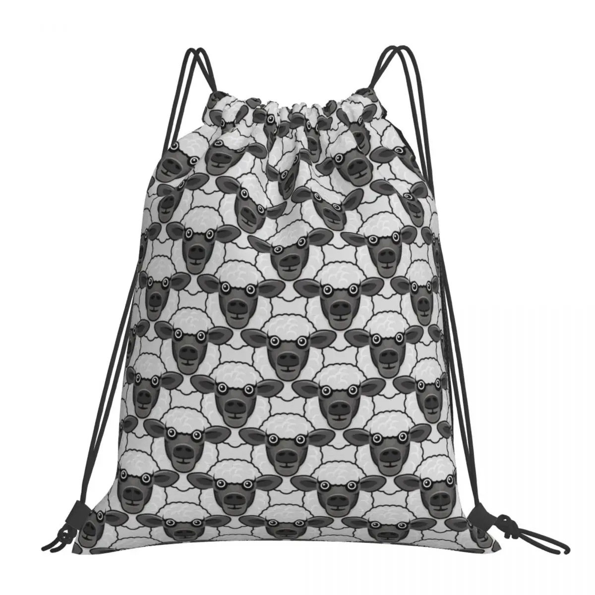 Foldable Gym Bag Black Sheep Face Fitness Backpack Drawstring Hiking Camping Swimming Sports Bag 
Foldable Gym Bag Black Sheep Face Fitness Backpack Drawstring Hiking Camping Swimming Sports Bag