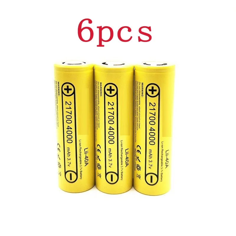 Lii-40A 21700 4000mah Rechargeable Battery lithium 40A 3.7V 10C discharge High Power batteries High Drain Batteries
Lii-40A 21700 4000mah Rechargeable Battery lithium 40A 3.7V 10C discharge High Power batteries High Drain Batteries