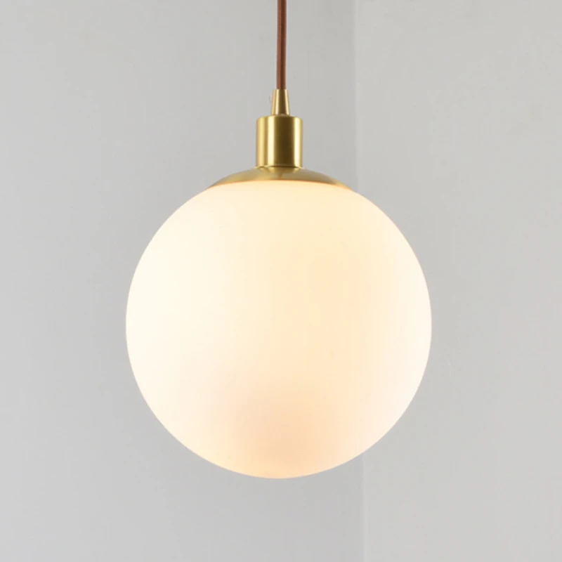 Modern Brass Lustre Pendant Lights Nordic Kitchen Hanging Lamp Creative Bedside Lamp Milk White Glass Ball Hanging Light Fixture
Modern Brass Lustre Pendant Lights Nordic Kitchen Hanging Lamp Creative Bedside Lamp Milk White Glass Ball Hanging Light Fixture