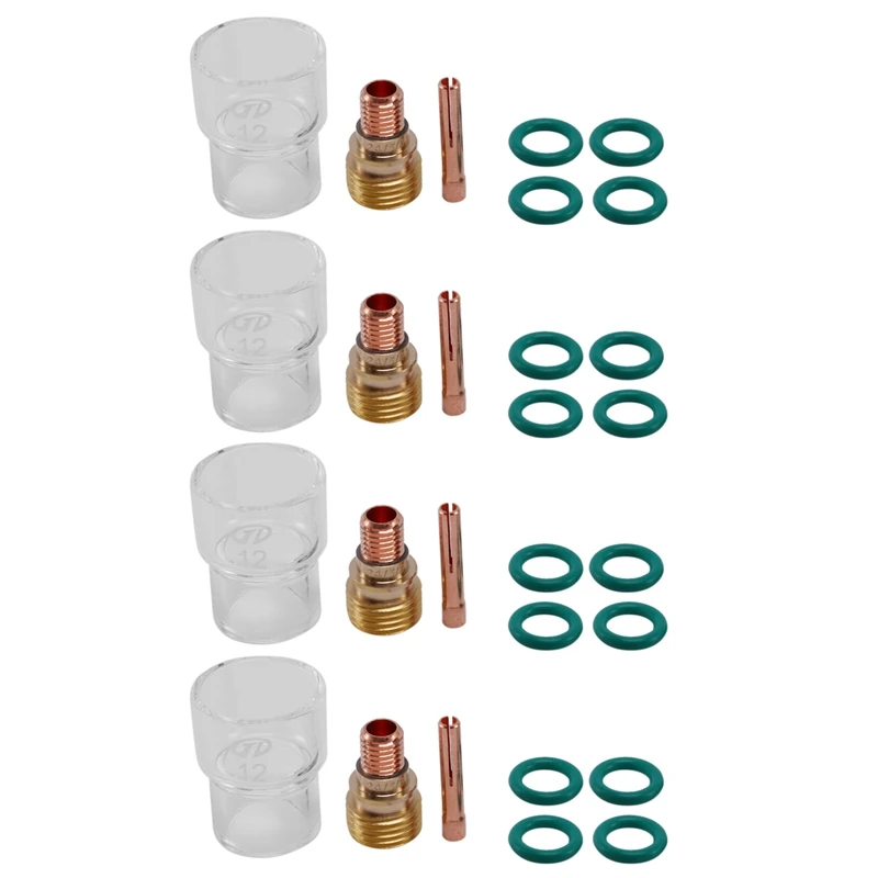 28Pcs/Set 12 Glass Cup Kit Stubby Collets Body Gas Lens Tig Welding Torch For Wp-9/ 20/ 25 Welding Accessories
28Pcs/Set 12 Glass Cup Kit Stubby Collets Body Gas Lens Tig Welding Torch For Wp-9/ 20/ 25 Welding Accessories