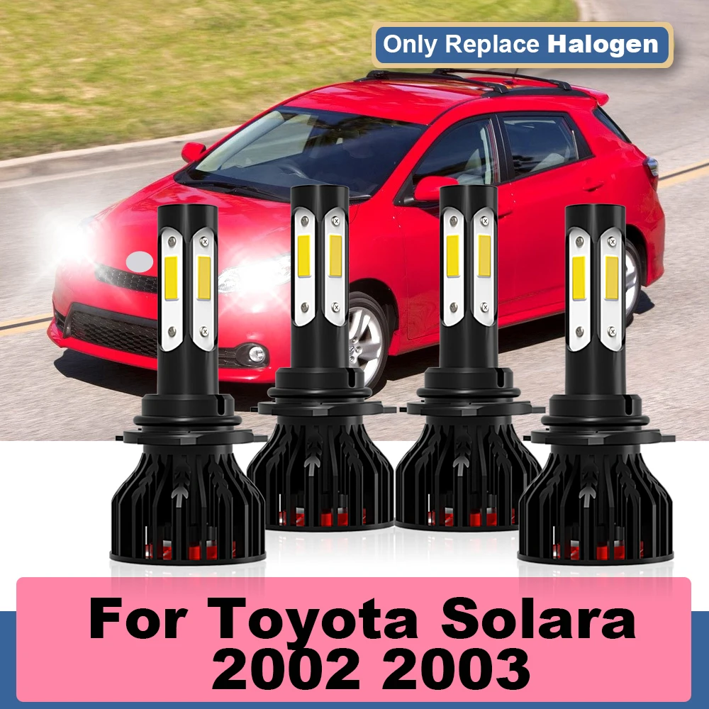 Автомобильные фары, светодиодный, четыре стороны, 360 °, COB лампы, авто 12 В, передние фары дальнего и ближнего света, конверсионный комплект для Toyota Solara 2002 2003
Автомобильные фары, светодиодный, четыре стороны, 360 °, COB лампы, авто 12 В, передние фары дальнего и ближнего света, конверсионный комплект для Toyota Solara 2002 2003