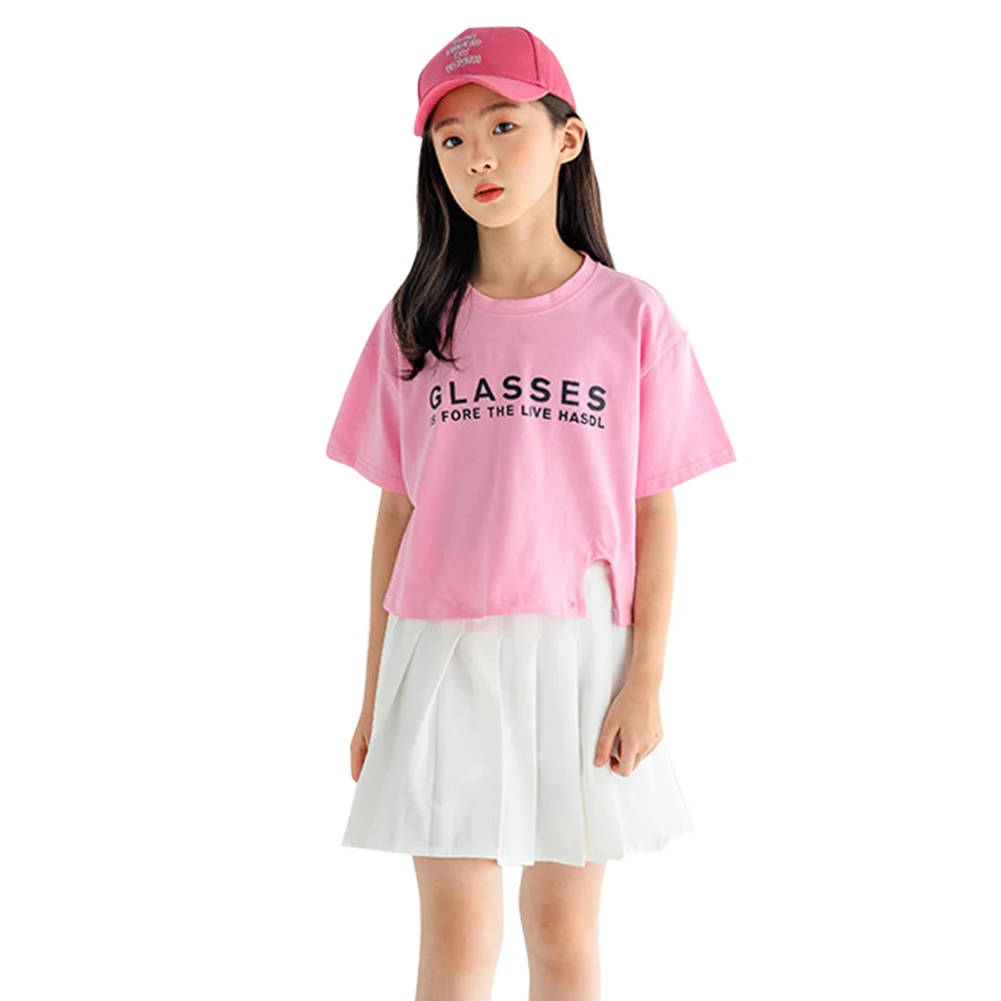 Lettered Printed Sportswear Girls Short Sleeve+Pleated Skirt Set 2-Piece Kids Summer Casual Suits for 4-14T Teenager
Lettered Printed Sportswear Girls Short Sleeve+Pleated Skirt Set 2-Piece Kids Summer Casual Suits for 4-14T Teenager