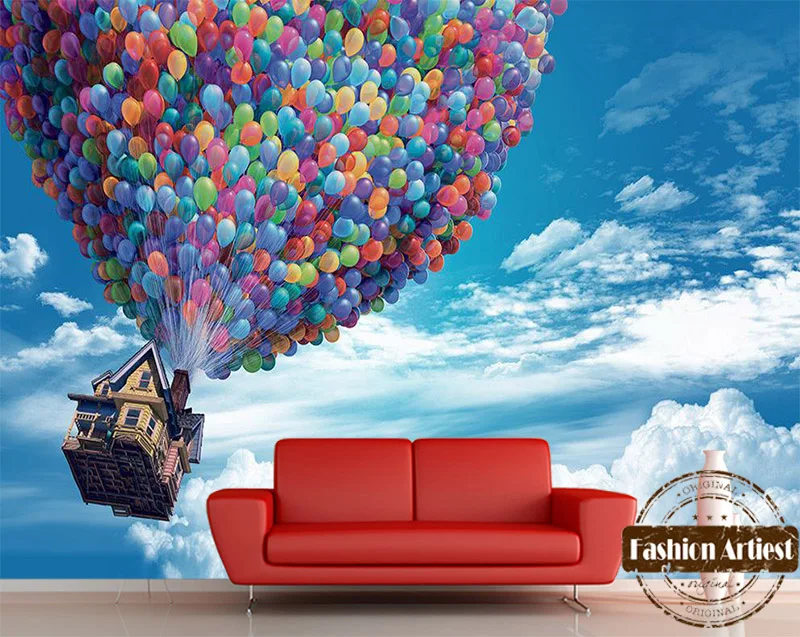 Custom 3d Kids Cartoon Wallpaper Mural Flying House With Balloon Up Blue Sky Tv Sofa Children Bedroom Living Room Background
Custom 3d Kids Cartoon Wallpaper Mural Flying House With Balloon Up Blue Sky Tv Sofa Children Bedroom Living Room Background